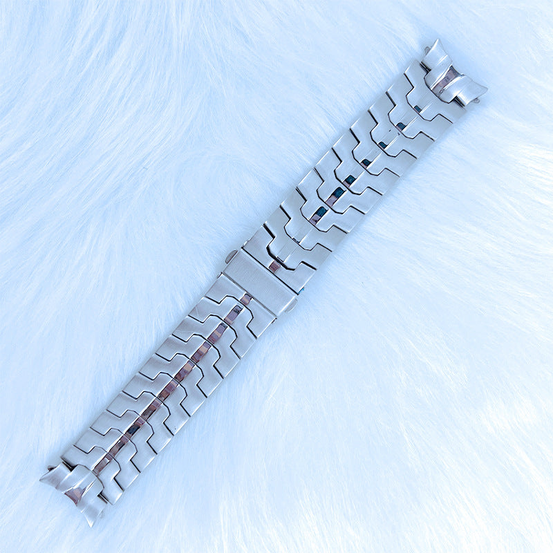 for Samsung Galaxy Watch6 40mm 44mm / Watch6 Classic 43mm 47mm / Watch 5 40mm 44mm / 5 Pro 45mm / Watch4 40mm 44mm Stainless Steel Wrist Strap Smart Watch Band - Silver