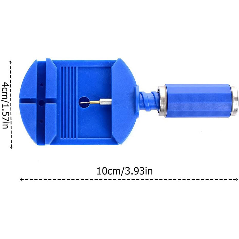 Stainless Steel Watch Band Splitter Manual Metal Watch Chain Pin Disassemble Watch Repair Tool - Blue