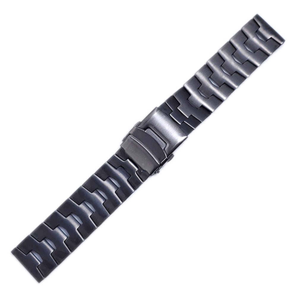 for Samsung Galaxy Watch3 45mm / Gear S3 Frontier / Gear S3 Classic / Huawei Watch GT3 Pro Titanium Steel Replacement Wrist Band 22mm Universal Watch Strap - Grey