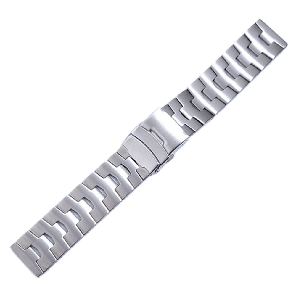 for Samsung Galaxy Watch3 45mm / Gear S3 Frontier / Gear S3 Classic / Huawei Watch GT3 Pro Titanium Steel Replacement Wrist Band 22mm Universal Watch Strap - Silver