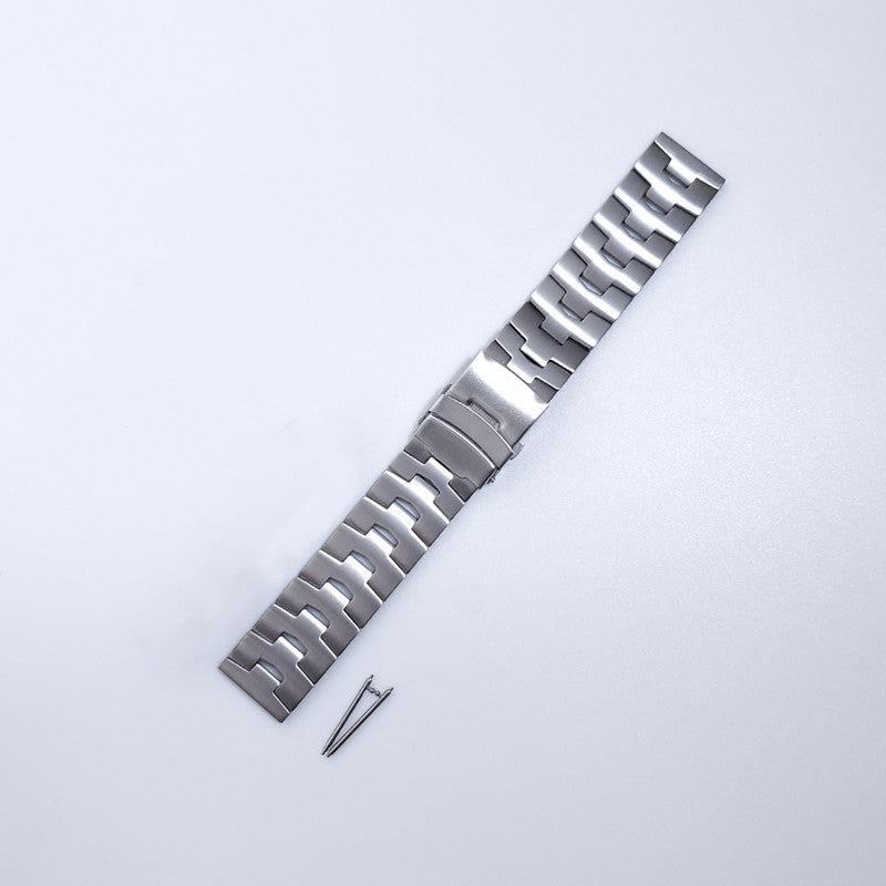 for Samsung Galaxy Watch3 45mm / Gear S3 Frontier / Gear S3 Classic / Huawei Watch GT3 Pro Titanium Steel Replacement Wrist Band 22mm Universal Watch Strap - Silver