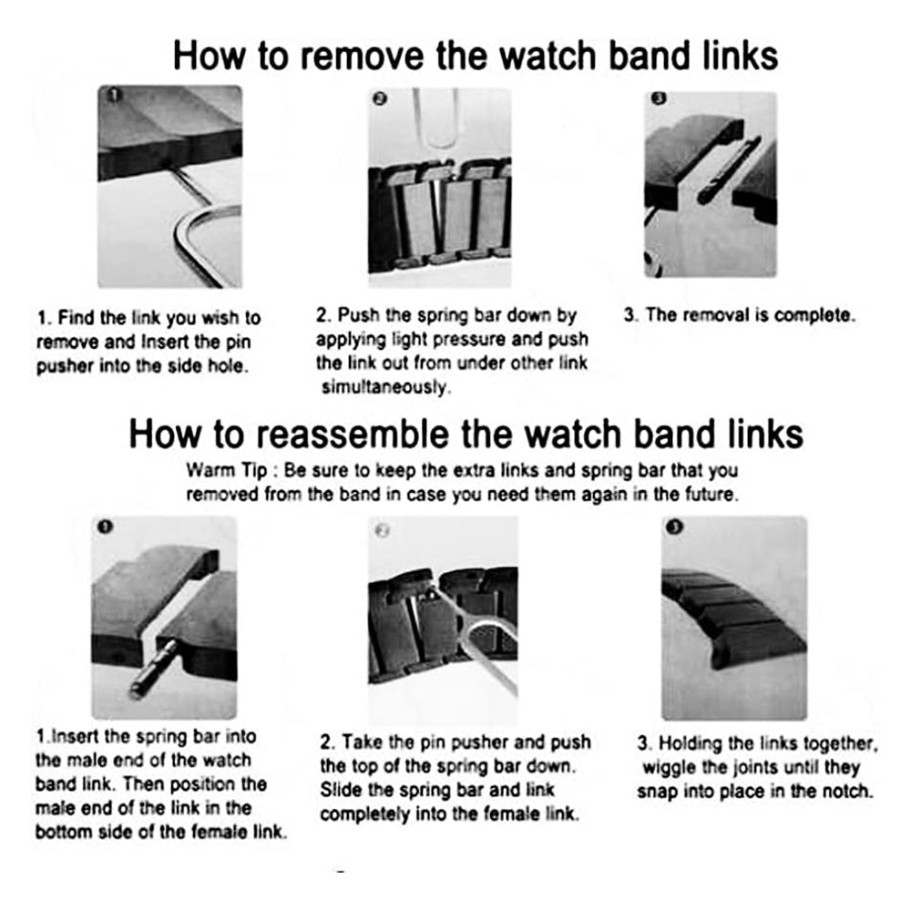 For Huawei Watch GT 2 46mm / Watch GT 3 Pro 46mm Titanium Steel 22mm Smart Watch Band Universal Quick Release Replacement Strap - Black