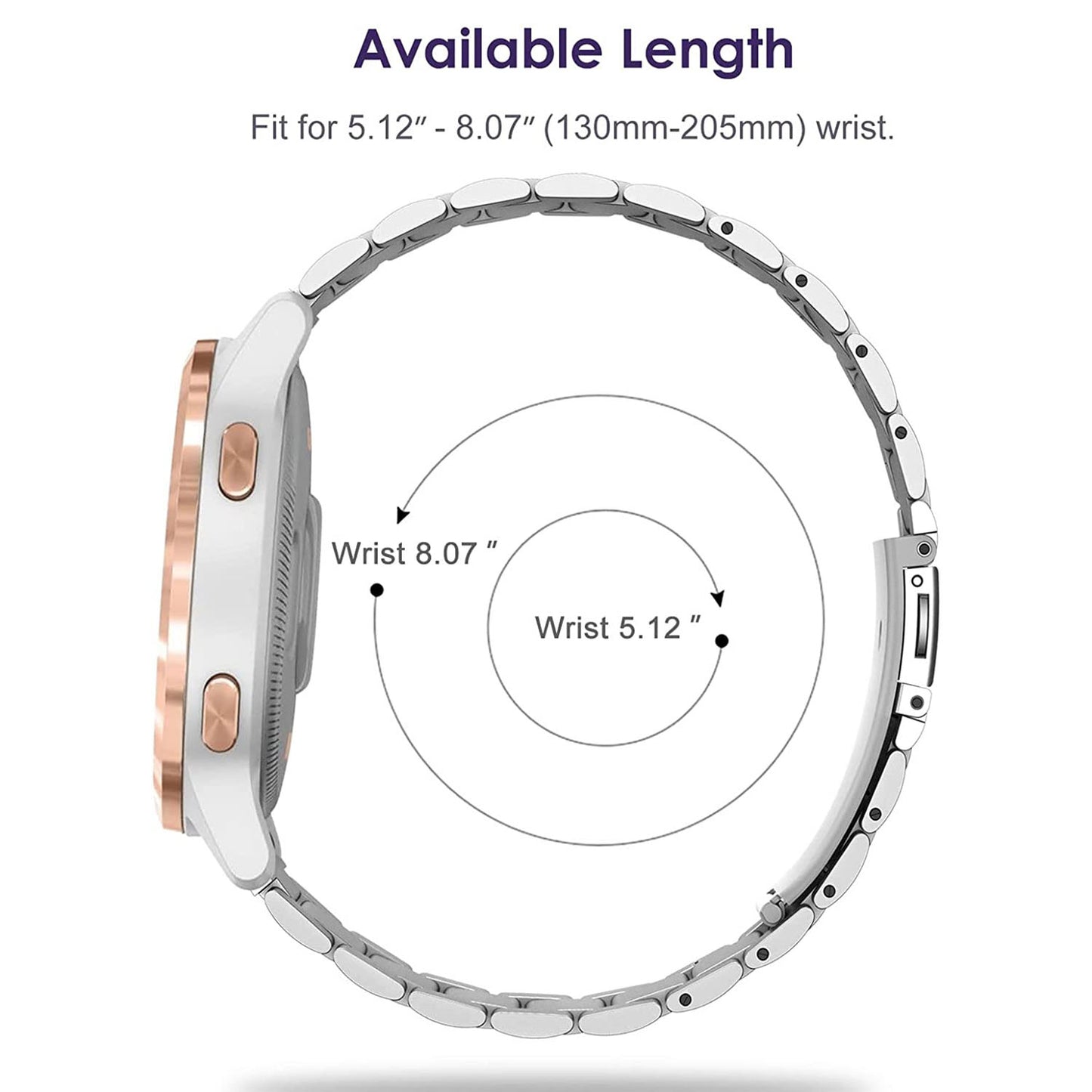 For Huawei Watch Fit mini / Watch B3 / B6 Quick Release Watch Strap Titanium Steel Watch Band 16mm Replacement Strap with Folding Clasp - Silver