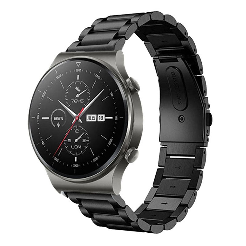 For Huawei Watch Fit mini / Watch B3 / B6 Quick Release Watch Strap Titanium Steel Watch Band 16mm Replacement Strap with Folding Clasp - Black