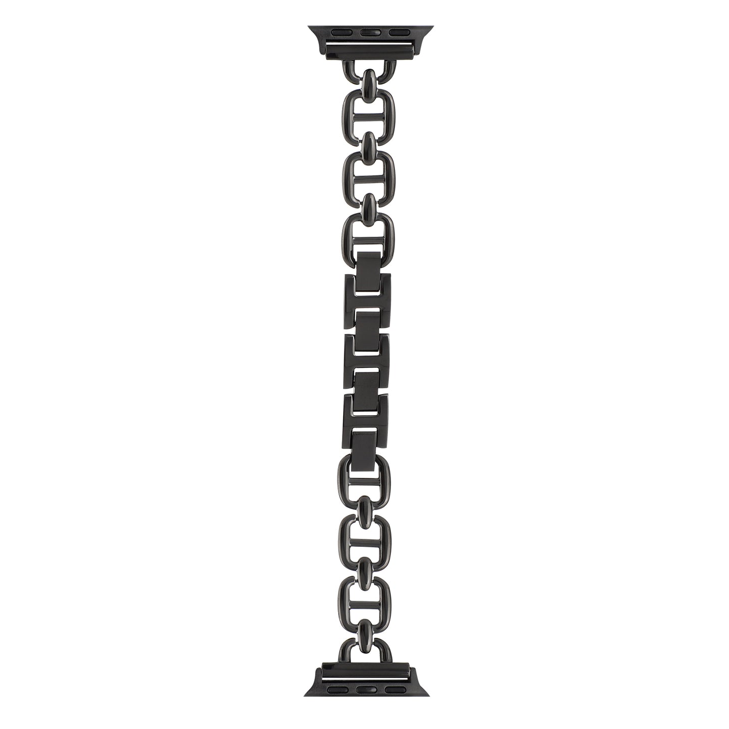 for Apple Watch Ultra 49mm / Series 8 / 7 45mm / 6 / 5 / 4 / SE / SE (2022) 44mm / 3 / 2 / 1 42mm Metal Bracelet Watch Strap Replacement Wrist Band - Black