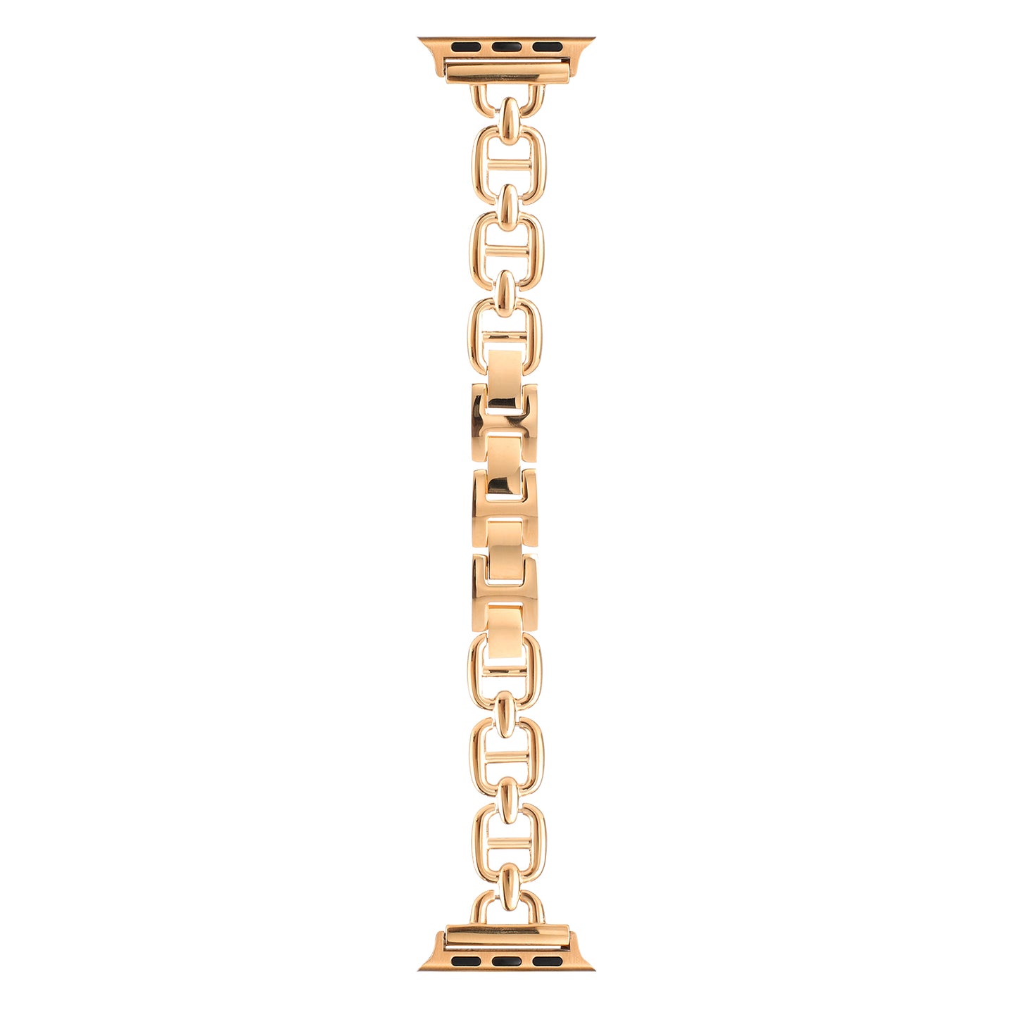 for Apple Watch Ultra 49mm / Series 8 / 7 45mm / 6 / 5 / 4 / SE / SE (2022) 44mm / 3 / 2 / 1 42mm Metal Bracelet Watch Strap Replacement Wrist Band - Rose Gold