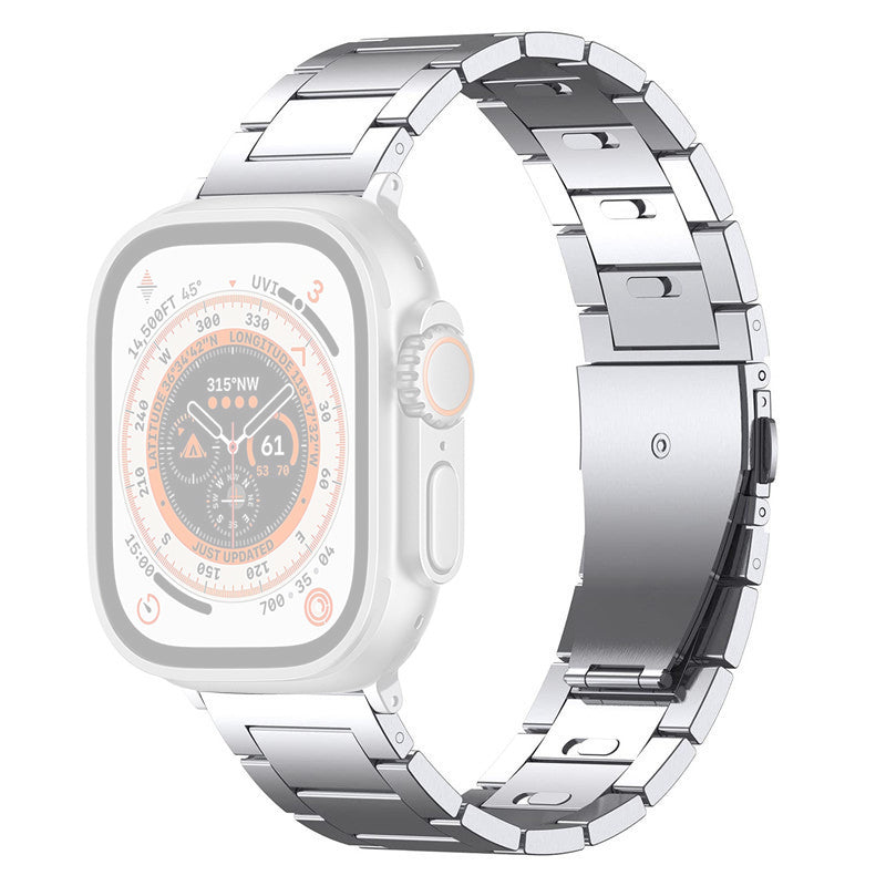 For Apple Watch Series 8 7 41mm / Series 6 5 4 SE SE(2022) 40mm / Series 1 2 3 38mm Titanium Alloy Watch Strap - Silver