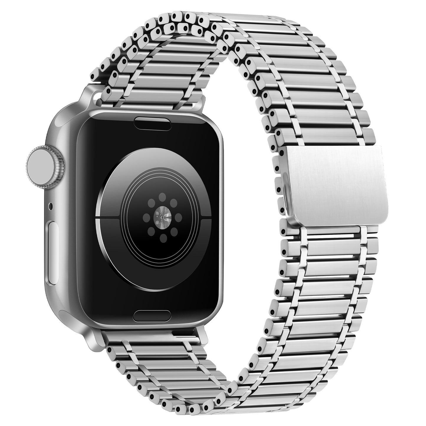 for Apple Watch Ultra 49mm / Series 8 / 7 45mm / Series 6 / 5 / 4 / SE (2022) / SE 44mm / Series 3 / 2 / 1 42mm Stainless Steel Magnetic Watch Strap - Silver