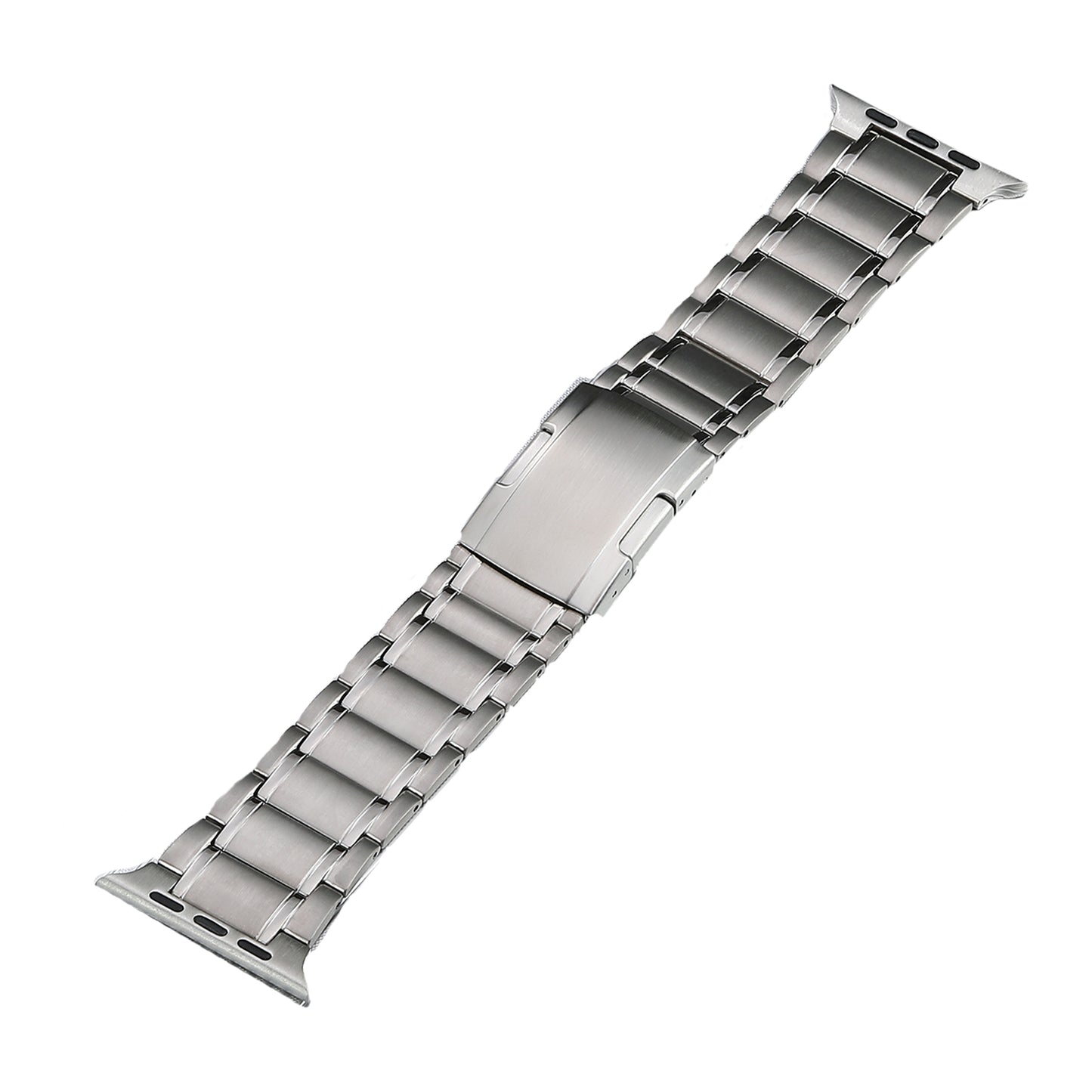 Watch Band for Apple Watch Ultra 49mm / Series 8 7 45mm / Series 6 5 4 SE (2022) SE 44mm / Series 3 2 1 42mm , 5-Bead Titanium Steel Bracelet Strap - Silver