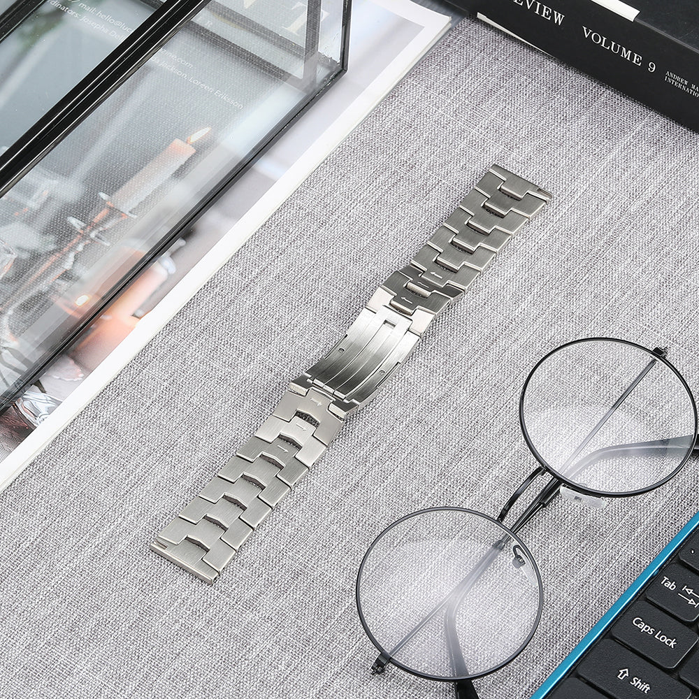 For Huawei Watch GT 3 SE / GT 2 Pro / Watch 3 Pro Titanium Steel Watch Strap 22mm Replacement Watch Band - Silver