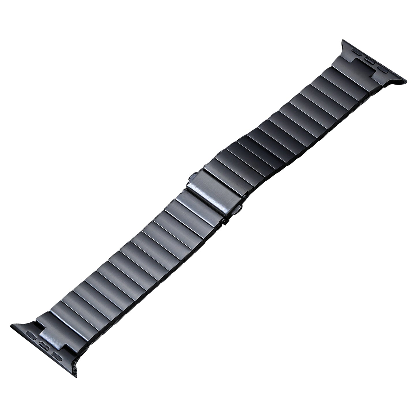 For Apple Watch Series 8 / 7 41mm / 6 / 5 / 4 / SE / SE (2022) 40mm / 3 / 2 / 1 38mm Replacement Strap Stainless Steel Wrist Band - Black