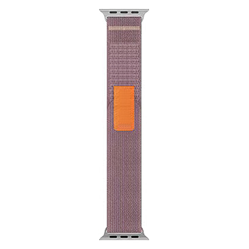 Uniqkart for Apple Watch Ultra 49mm / 8 7 45mm / 6 5 4 SE (2022) SE 44mm / 3 2 1 42mm Canvas Watch Strap Breathable Watchband - Purple