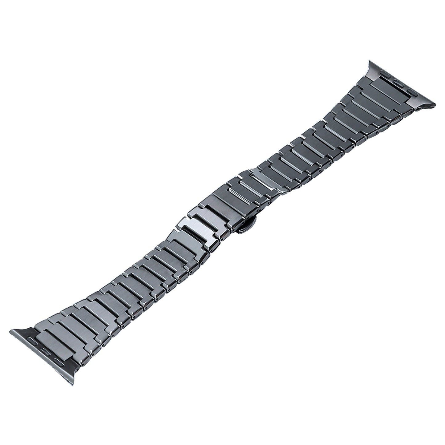 Uniqkart for Apple Watch Ultra 49mm / Series 8 / 7 45mm / 6 / 5 / 4 / SE / SE (2022) 44mm / 3 / 2 / 1 42mm Titanium Steel Watch Band Replace Wrist Strap - Grey