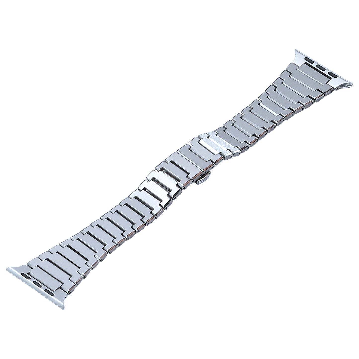 for Apple Watch Ultra 49mm / Series 8 / 7 45mm / 6 / 5 / 4 / SE / SE (2022) 44mm / 3 / 2 / 1 42mm Titanium Steel Watch Band Replace Wrist Strap - Silver