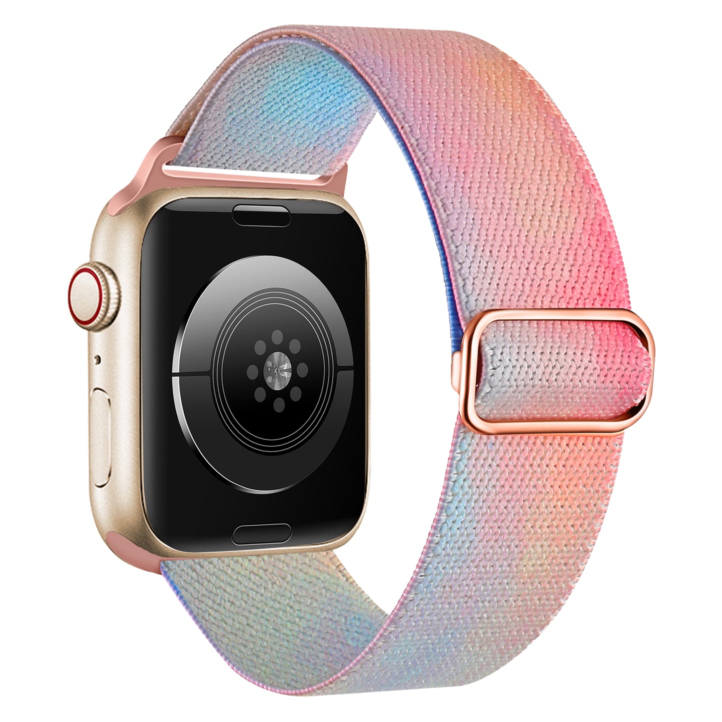 Watch Band for Apple Watch Series 8 7 41mm / Series 6 5 4 SE (2022) SE 40mm / Series 3 2 1 38mm , Adjustable Nylon Pattern Braided Strap - Phantom Aurora