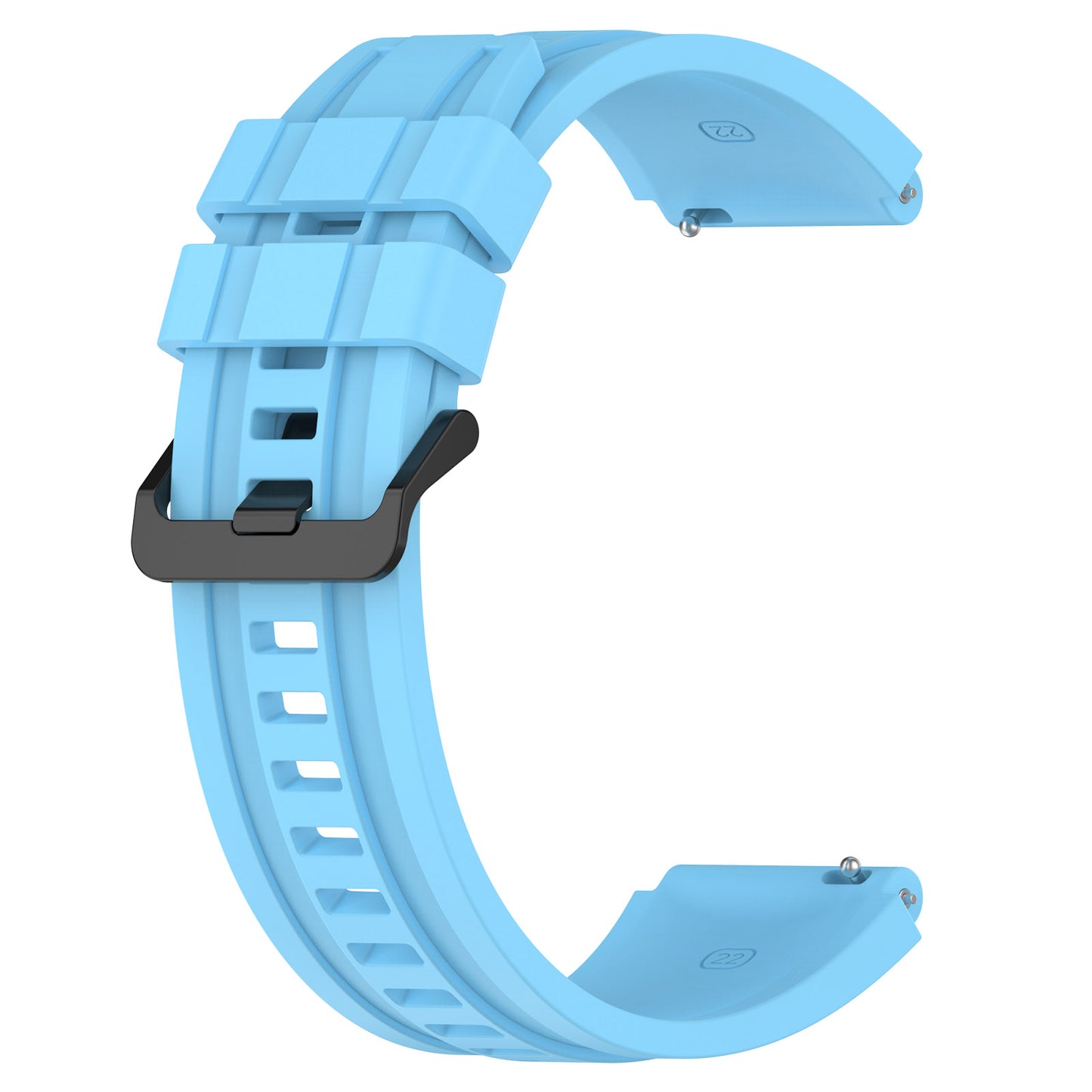 Silicone Watch Bands for Huawei Watch Ultimate , 22mm Replacement Strap Bracelet with Extension Strap - Sky Blue