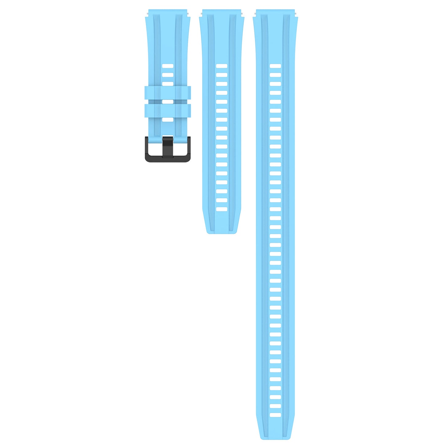 Silicone Watch Bands for Huawei Watch Ultimate , 22mm Replacement Strap Bracelet with Extension Strap - Sky Blue