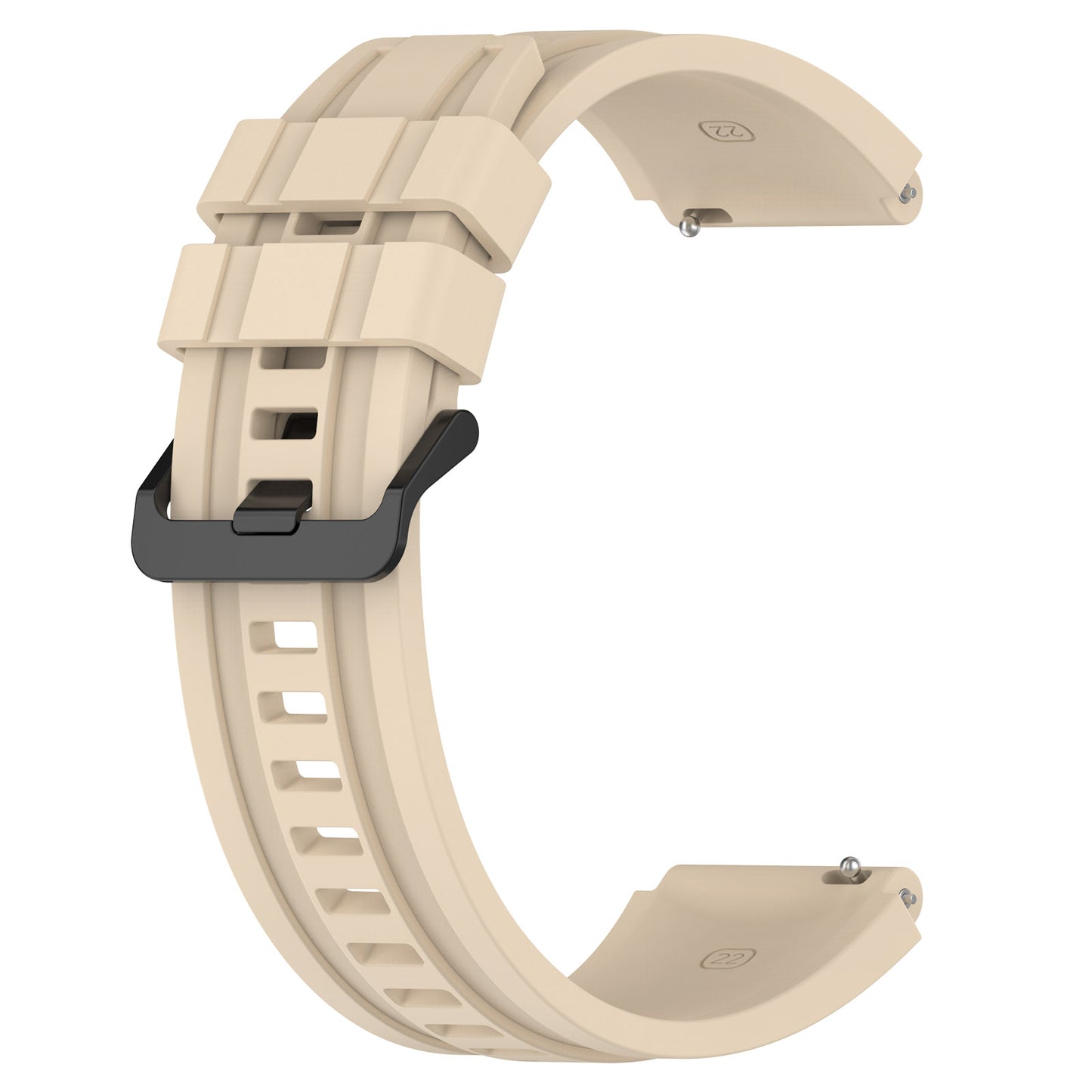 Silicone Watch Bands for Huawei Watch Ultimate , 22mm Replacement Strap Bracelet with Extension Strap - Khaiki
