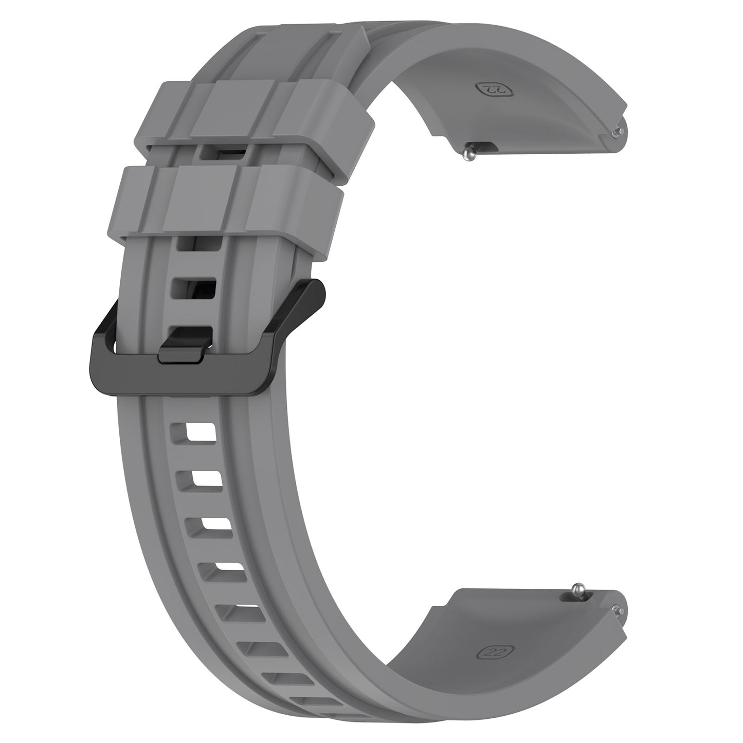 Silicone Watch Bands for Huawei Watch Ultimate , 22mm Replacement Strap Bracelet with Extension Strap - Grey