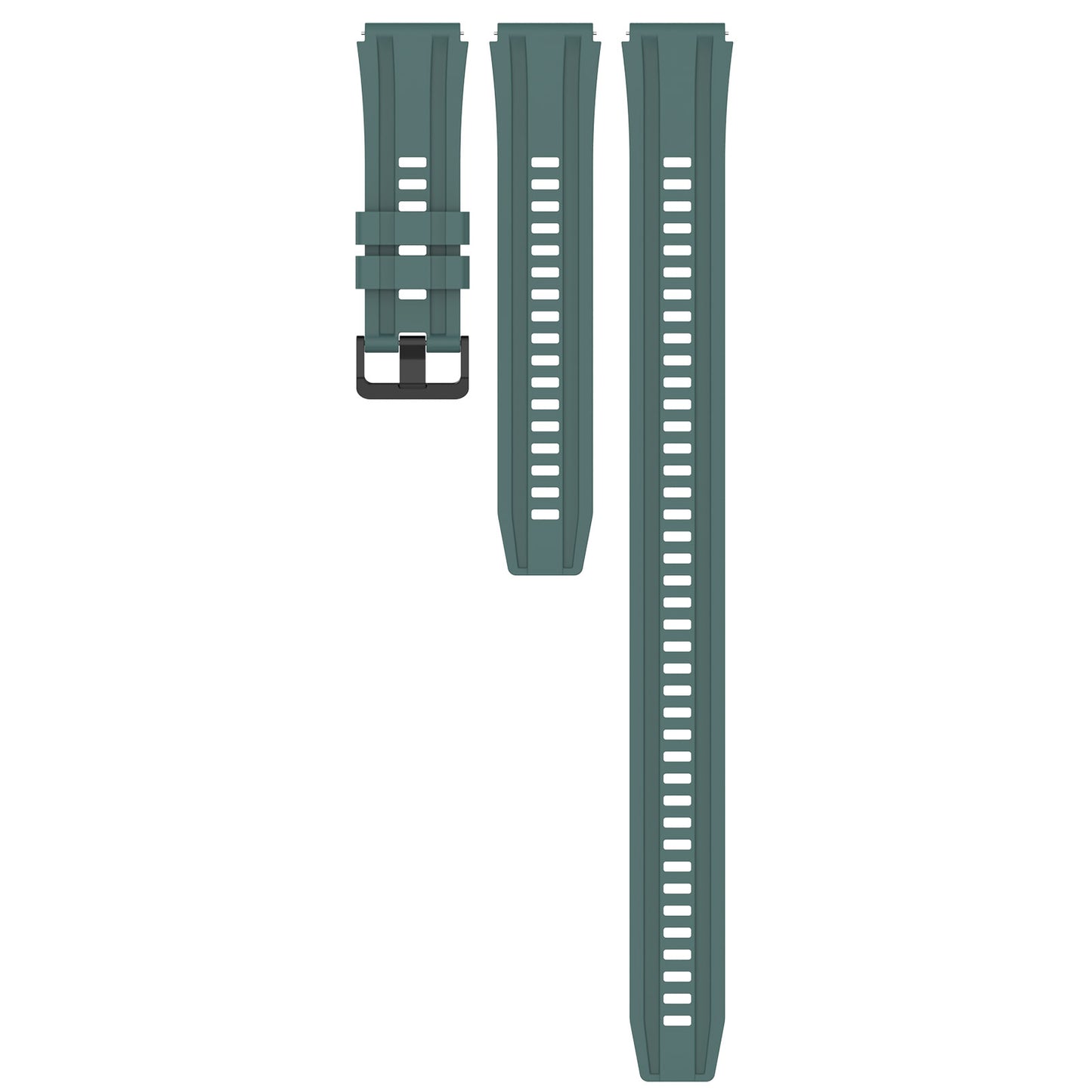 Silicone Watch Bands for Huawei Watch Ultimate , 22mm Replacement Strap Bracelet with Extension Strap - Olive Green