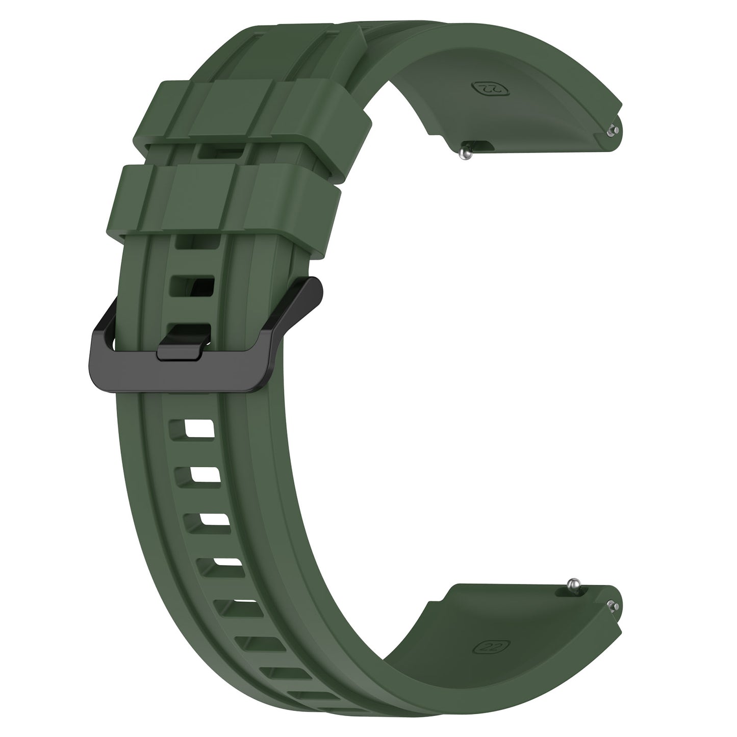 Silicone Watch Bands for Huawei Watch Ultimate , 22mm Replacement Strap Bracelet with Extension Strap - Dark Green