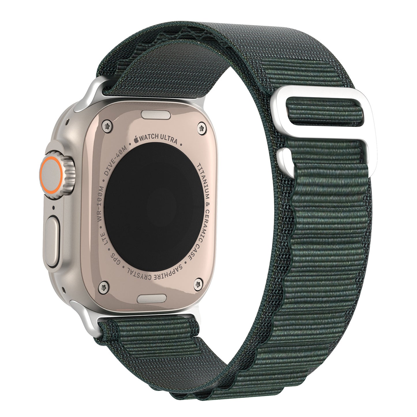 DUX DUCIS GS Series for Apple Watch Series 8 7 41mm / 6 5 4 SE (2022) SE 40mm / 3 2 1 38mm Polyester Watch Strap Replace Wrist Band - Green