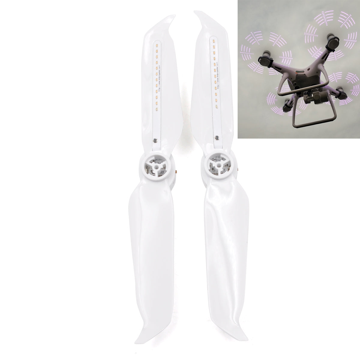 One Pair STARTRC LED Light Flash Word Low-Noise Propellers for DJI Phantom 4 Pro V2.0
