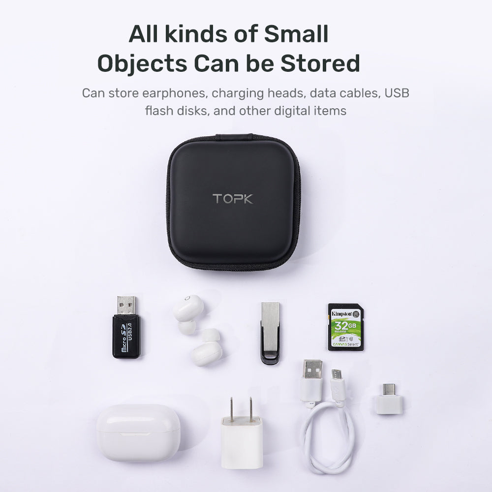 TOPK EVA Travel Case Storage Bag for Wireless Bluetooth Headphone