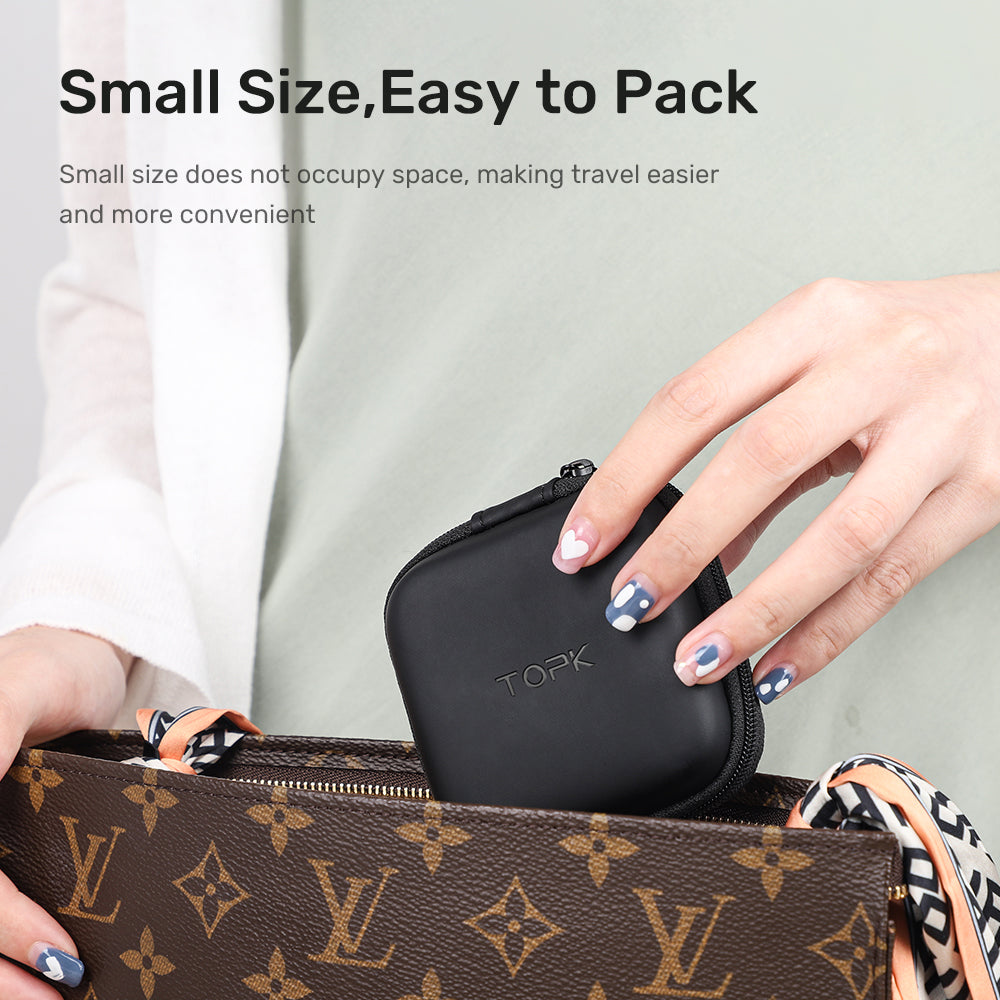 TOPK EVA Travel Case Storage Bag for Wireless Bluetooth Headphone