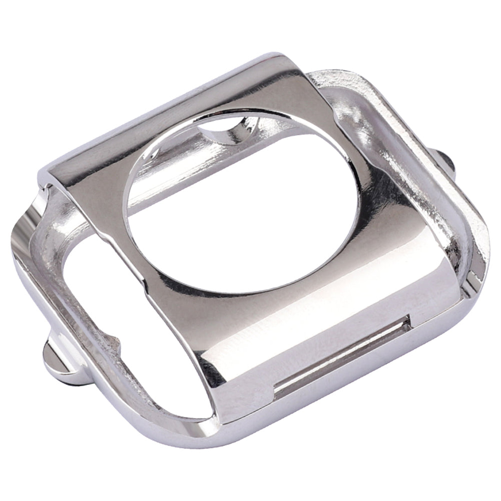 Water-drop Shape Rhinestone Decor Scratch-resistant Alloy Watch Case Protective Cover for Apple Watch SE / SE (2022) 40mm / Series 6 / 5 / 4 40mm - Silver / Pink Zircon