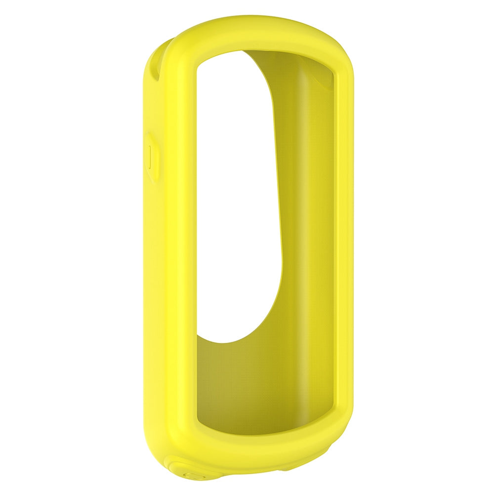 Uniqkart for Garmin Edge 1030 Plus/1030 Soft Silicone Case Bike GPS Computer Protective Cover - Yellow
