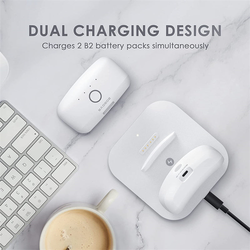 BOBOVR BD2-1 Dual Charging Station for Oculus Quest2 B2 Battery Charger Portable Charging Base with B2 Battery