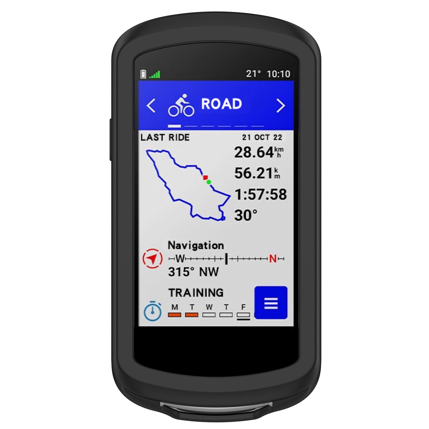 Uniqkart for Garmin Edge 1040 Scratch Resistant Soft Silicone Case Bike GPS Computer Protective Cover - Black