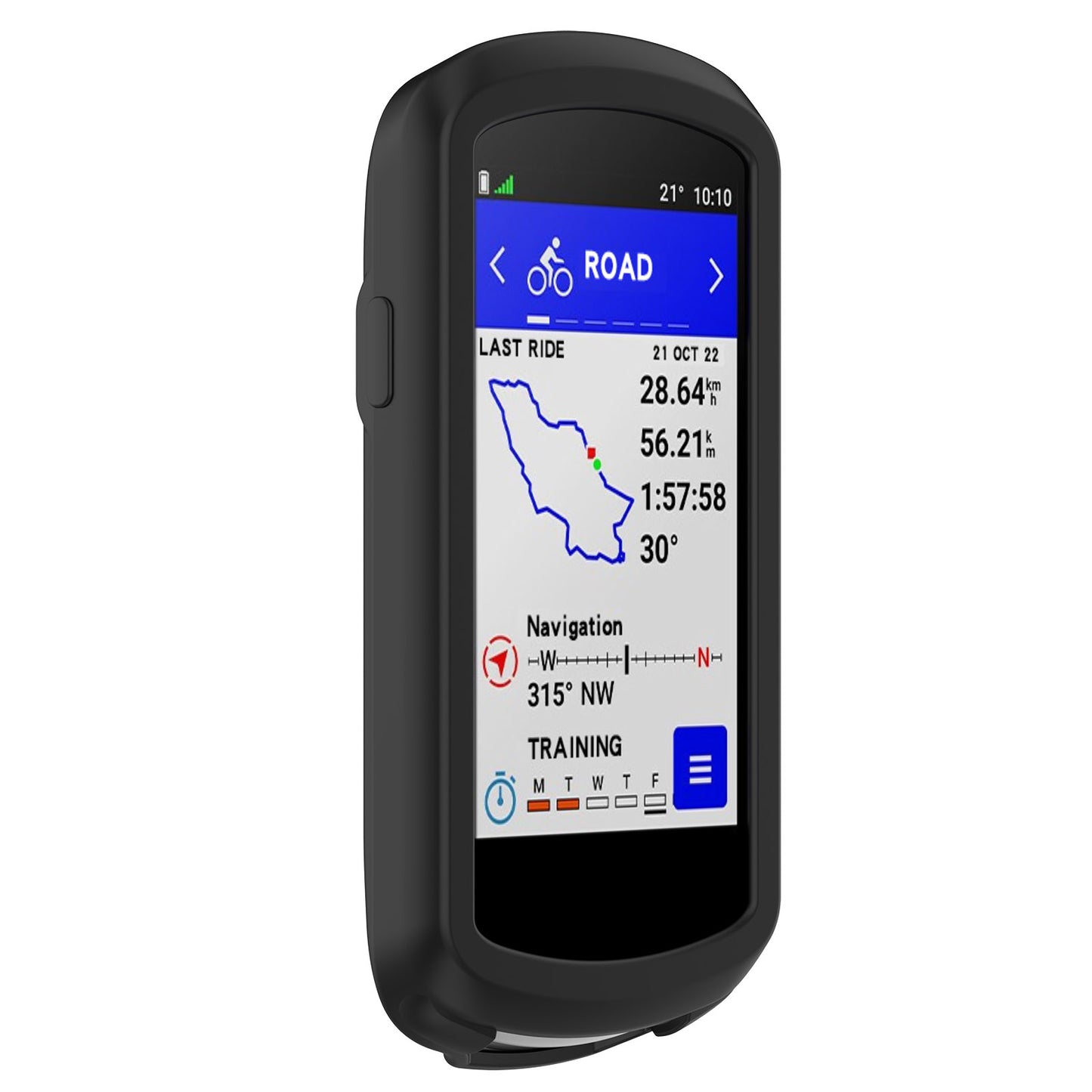 Uniqkart for Garmin Edge 1040 Scratch Resistant Soft Silicone Case Bike GPS Computer Protective Cover - Black