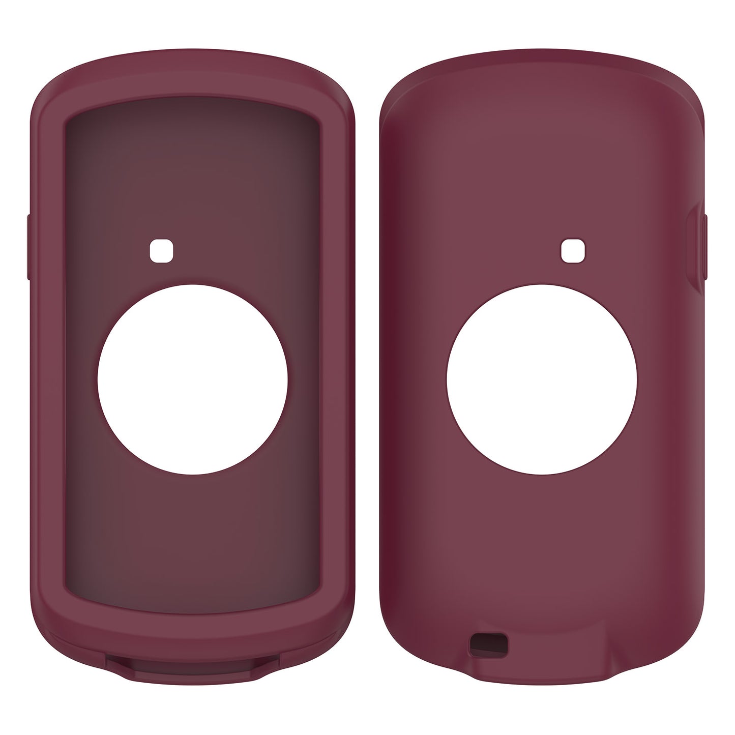 Uniqkart for Garmin Edge 1040 Scratch Resistant Soft Silicone Case Bike GPS Computer Protective Cover - Wine Red