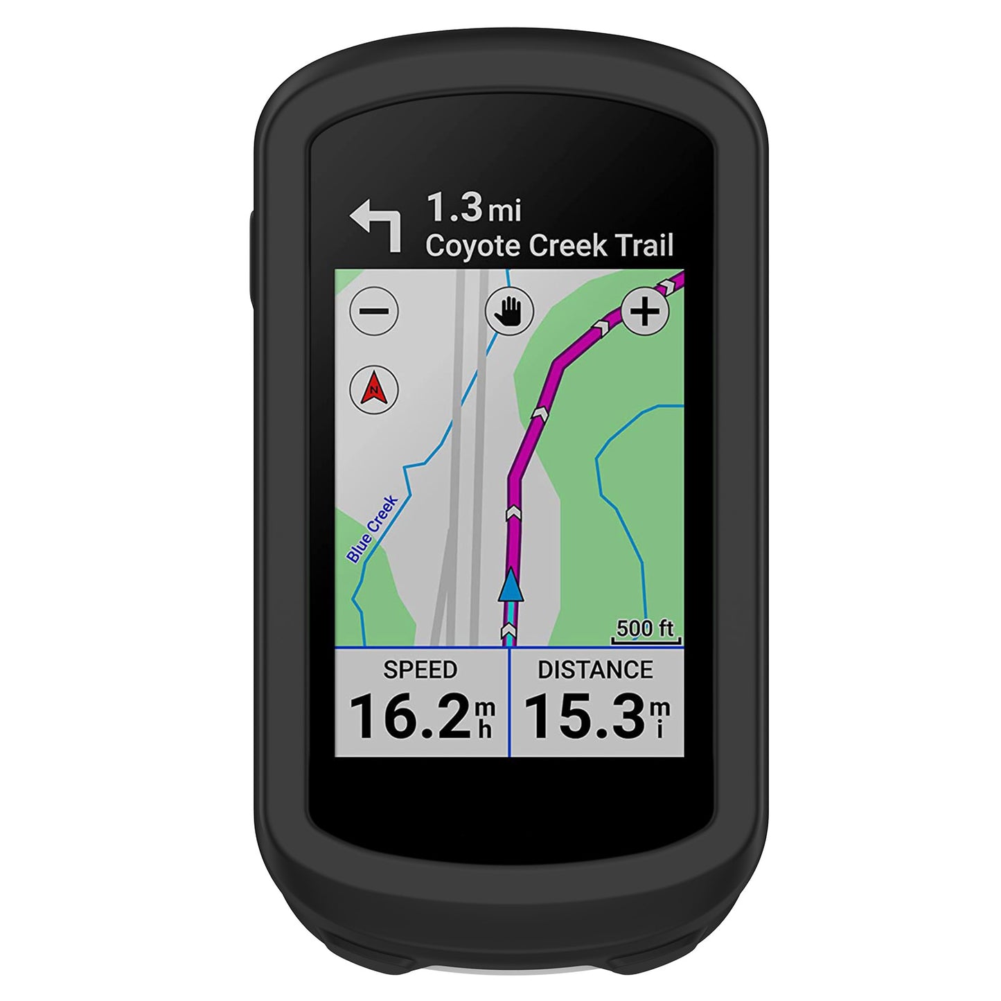 For Garmin Explore 2 Bike GPS Computer Anti-drop Protective Cover Soft Silicone Case - Black