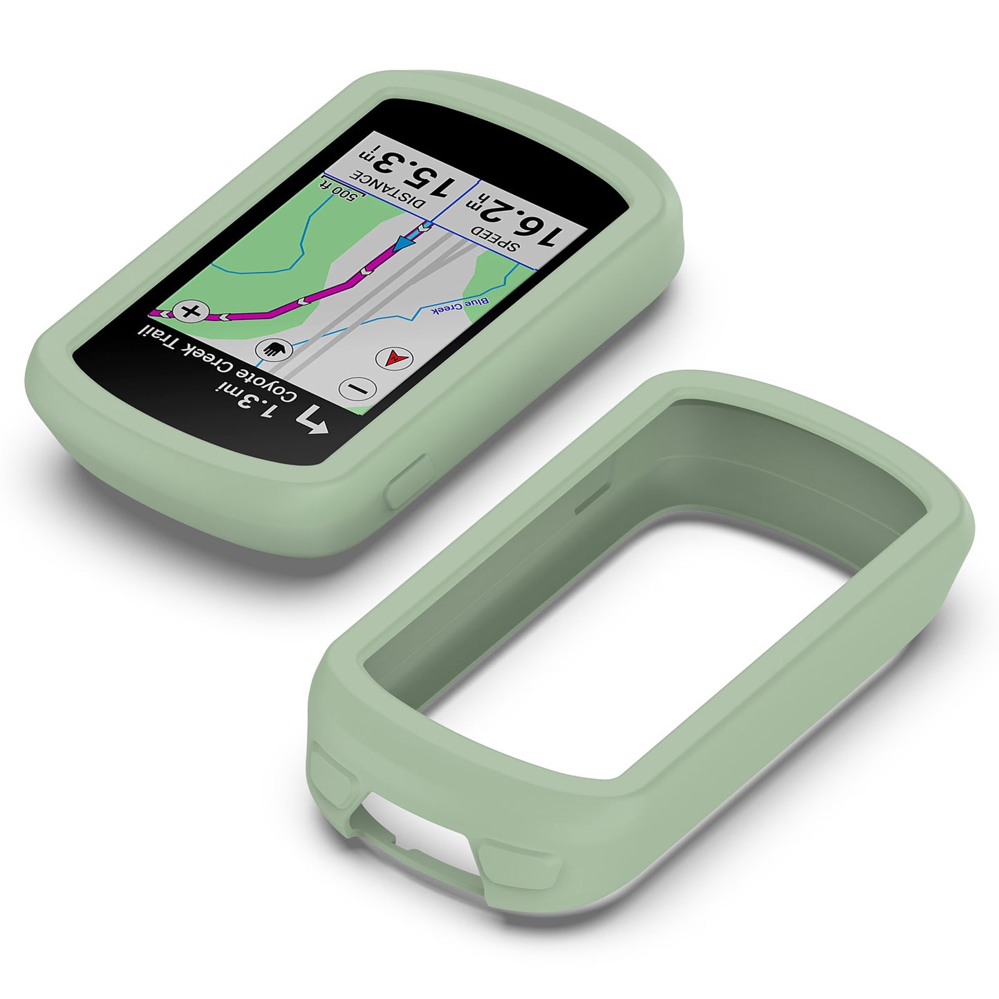 For Garmin Explore 2 Bike GPS Computer Anti-drop Protective Cover Soft Silicone Case - Green