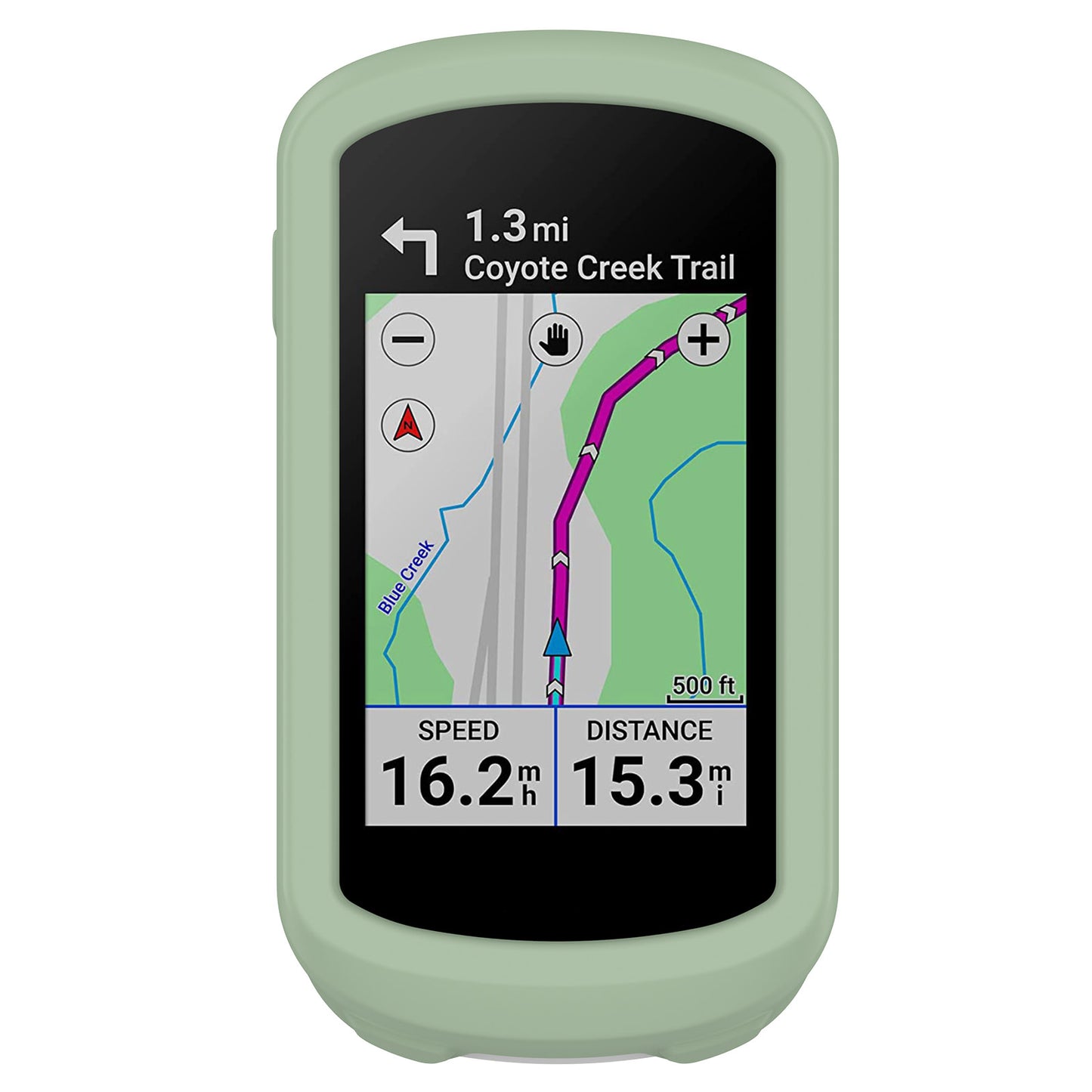 For Garmin Explore 2 Bike GPS Computer Anti-drop Protective Cover Soft Silicone Case - Green