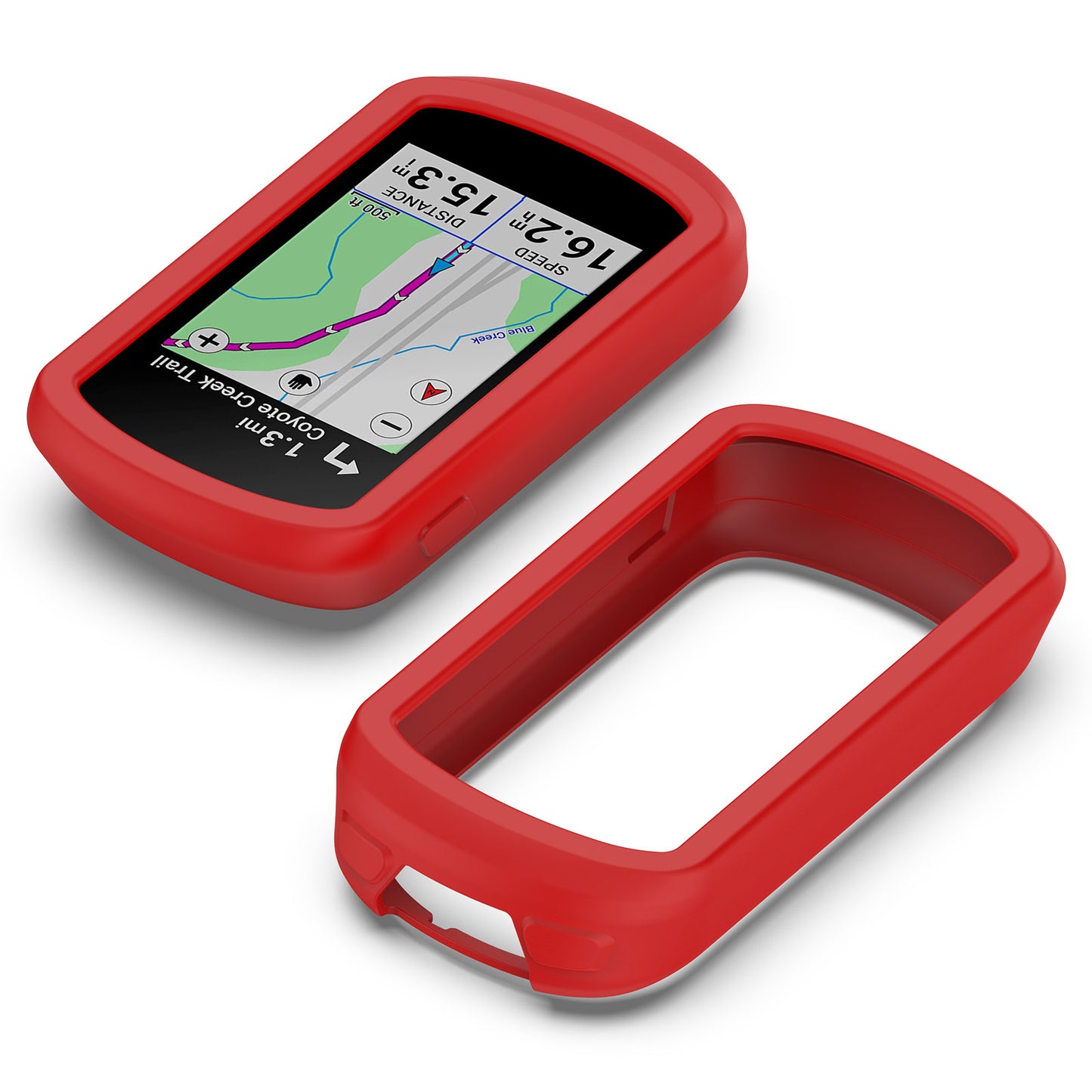 For Garmin Explore 2 Bike GPS Computer Anti-drop Protective Cover Soft Silicone Case - Red