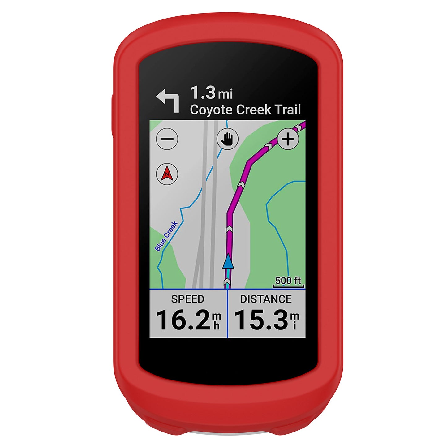 For Garmin Explore 2 Bike GPS Computer Anti-drop Protective Cover Soft Silicone Case - Red