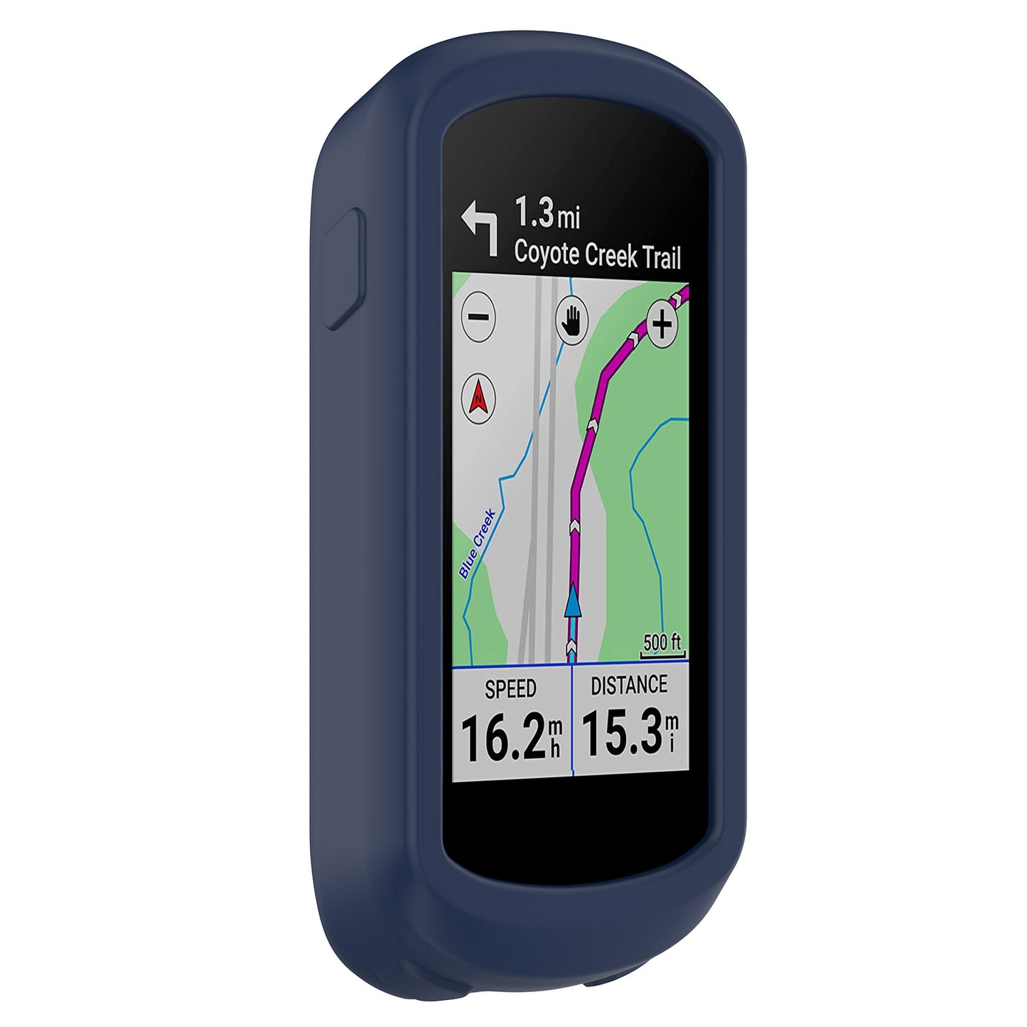 For Garmin Explore 2 Bike GPS Computer Anti-drop Protective Cover Soft Silicone Case - Midnight Blue