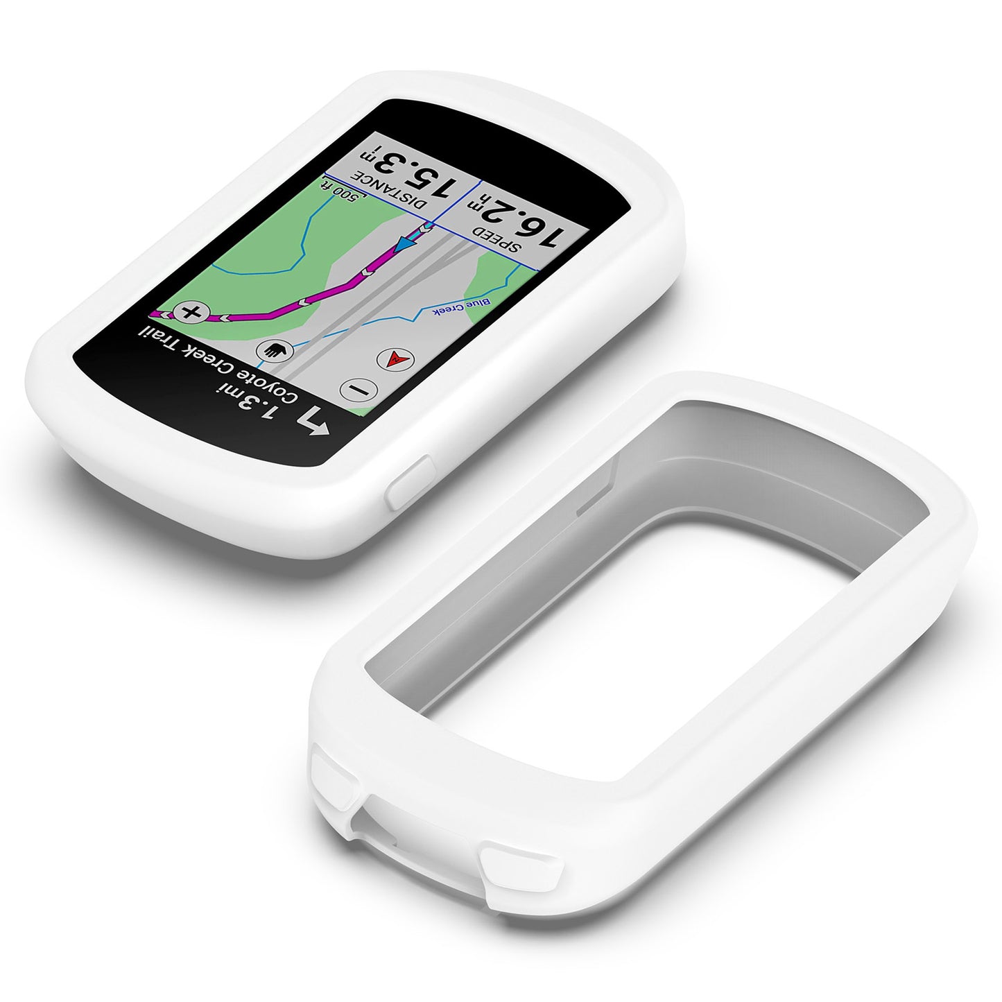 For Garmin Explore 2 Bike GPS Computer Anti-drop Protective Cover Soft Silicone Case - White