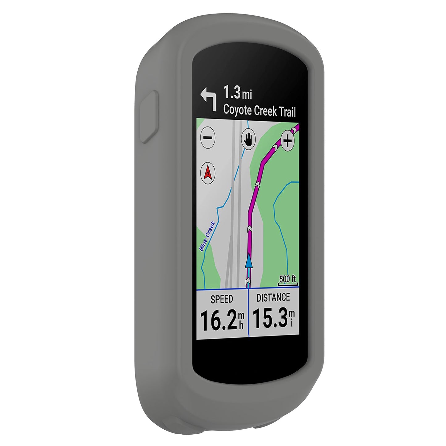 Uniqkart for Garmin Explore 2 Bike GPS Computer Anti-drop Protective Cover Soft Silicone Case - Dark Grey