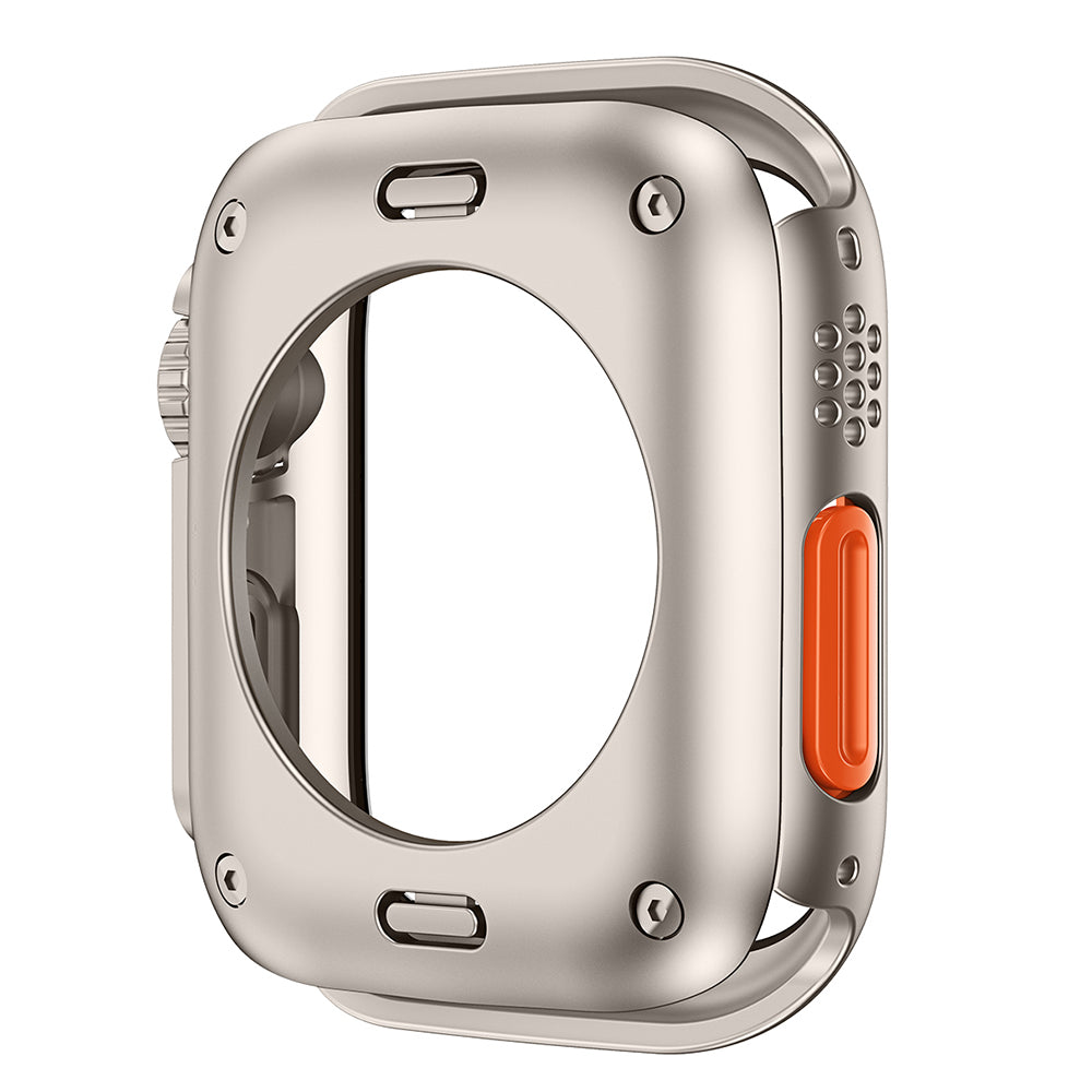 PC Watch Case for Apple Watch Series 6 5 4 SE (2022) SE 40mm , Full Coverage Protective Cover with Tempered Glass Screen Protector - Original Black