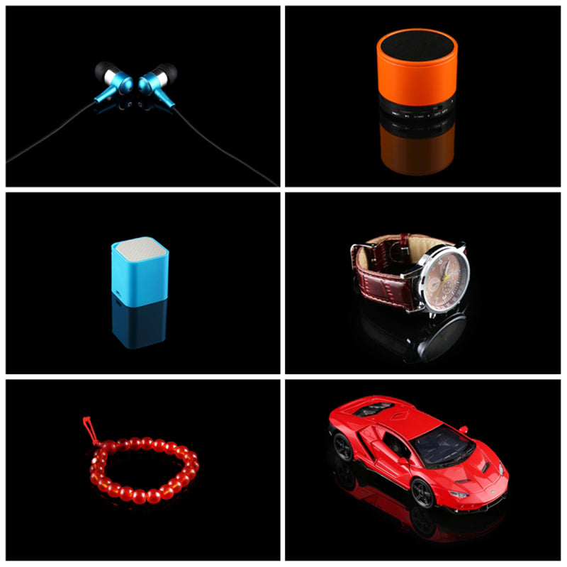 Puluz PU5320 20CM Acrylic Photography Reflection Board Background Board Photography Accessory - Black