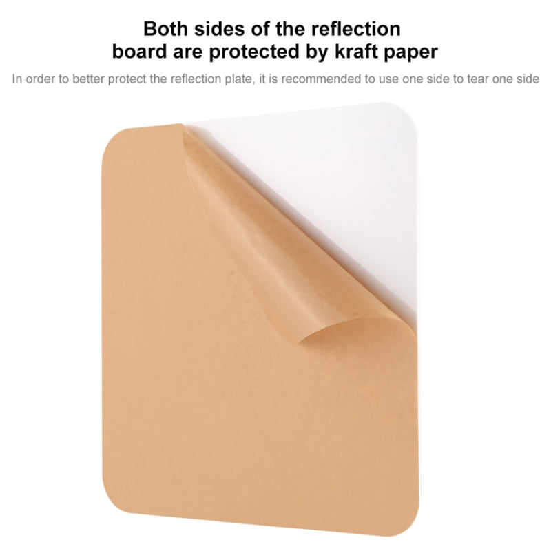 Puluz PU5320 20CM Acrylic Photography Reflection Board Background Board Photography Accessory - White