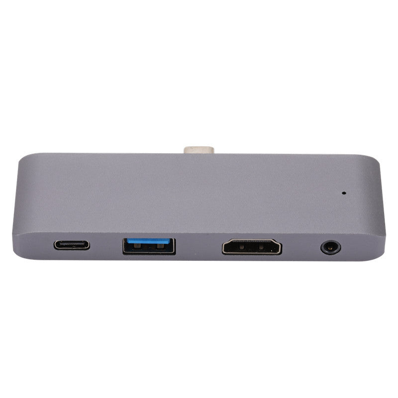 4 in 1 USB C Hub Aluminum Alloy USB C Docking Station Multiport Adapter for iPad Pro