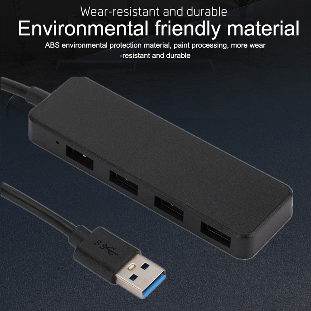 Ultra Slim 4 in 1 USB 3.0 Hub High Speed Data Transmission USB Expander Splitter for Android Phone and Laptop