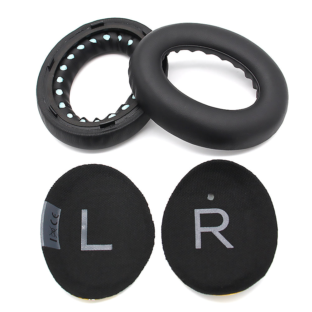 1 Pair Replacement Protein Leather Earpads Ear Cushions Ear Pads for Bose 700/NC700 Bluetooth Headphone - Black