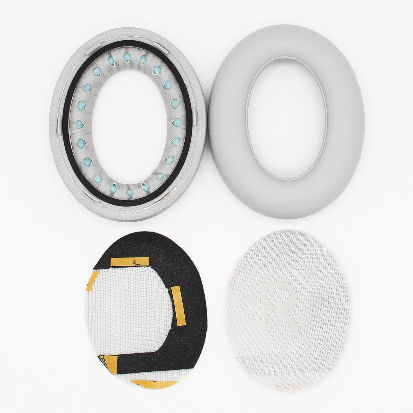 1 Pair Replacement Protein Leather Earpads Ear Cushions Ear Pads for Bose 700/NC700 Bluetooth Headphone - White